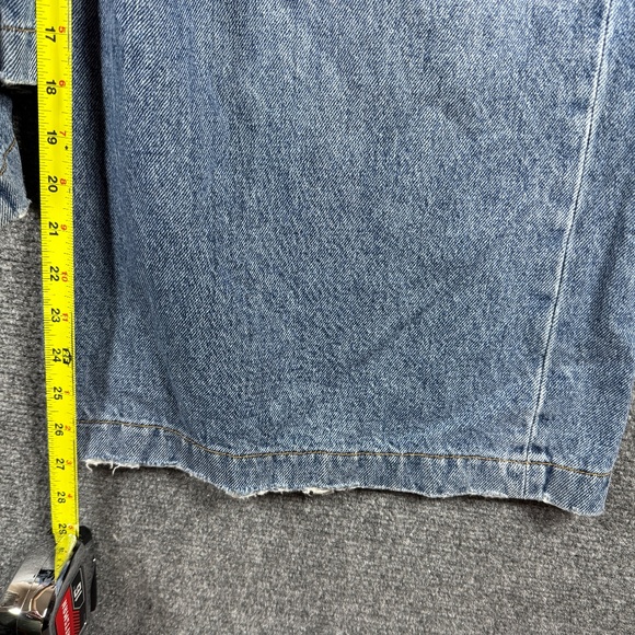 C/E By Current Elliott Extra Wide Leg Jeans Mid Wash Distressed Size 30x27 #1388 - Picture 8 of 11